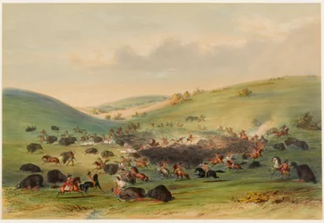 Buffalojacht, omsingeling