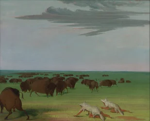 Buffeljacht onder het wolfshuidmasker, 1832-1833