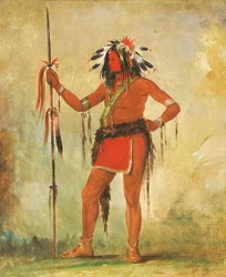 Cáh-be-múb-bee, Hij Die Overal Zit, een Dappere, 1835