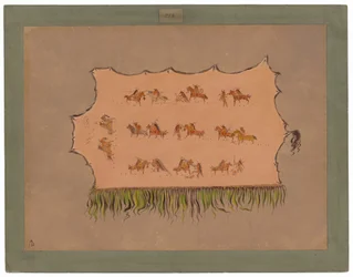 Facsimile van de mantel van opperhoofd Vierman - Mandan
