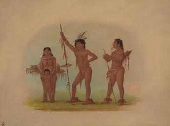 Vier Mura-indianen