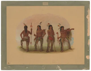 Vier Navaho-krijgers