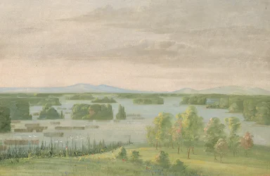 Lac du Cygne (Zwanenmeer), bij het Coteau des Prairies