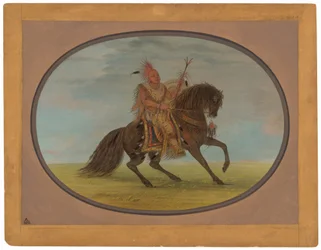 De rennende vos op een fijn paard - Saukie