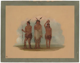 Drie Walla Walla-indianen