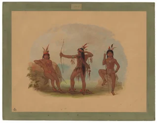 Drie Woyaway Indianen