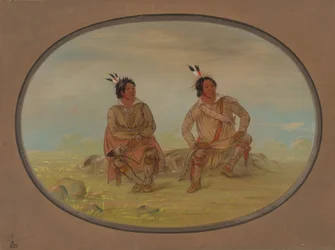 Twee Choctaw Indianen, 1861-1869