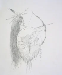Un-ka-ka Ha-hon-she-kaw (De lange vingernagels) 1852