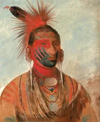 Wash-ka-mon-ya, Snelle Danser, een Krijger, 1844-1845