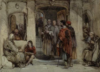 Een scène uit het kloosterleven, 1850