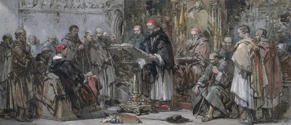 Een Scène van Kloosterleven: Prediking in de Kerk