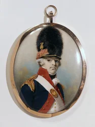 Miniatuur van 1e Lord Bloomfield in militair uniform