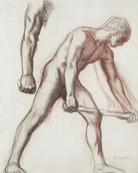 Naaktstudie voor de jongen en de man, 1908