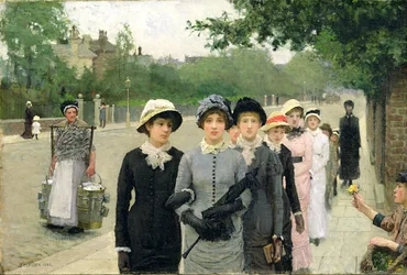 Schoolmeisjes, 1880