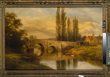 Fittleworth Oude Molen en Brug, aan de Rother, Sussex