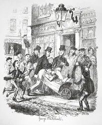 Een zakkenroller in hechtenis, ca. 1835
