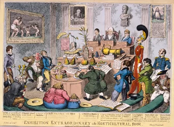 Tentoonstelling bij de Royal Horticultural Society, Londen, 1826