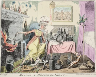 Een recept voor likdoorns mengen, gepubliceerd 1835