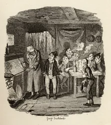 Oliver geïntroduceerd bij de respectabele oude heer, uit 