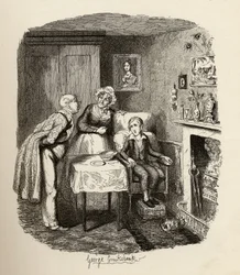 Oliver herstelt van de koorts, uit 