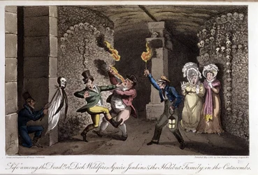 Wandeling in de catacomben - in 