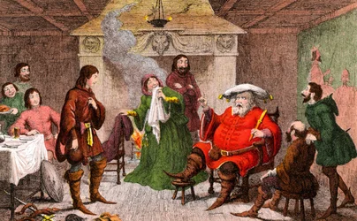 Scène uit Henery IV geschreven door Shakespeare