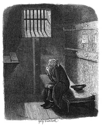 Scène uit Oliver Twist door Charles Dickens, 1837