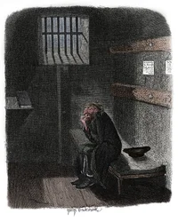Scène uit Oliver Twist door Charles Dickens, 1837