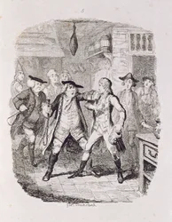 Squire Western grijpt Jones in Upton, uit 
