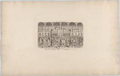 De eerste shillingdag - naar binnen gaan, 1851