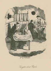Gedachten over mensen, mogelijk gebaseerd op een scène uit Sketches by Boz (Charles Dickens)