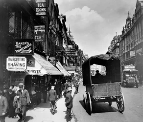 The Strand kijkend naar het oosten, Westminster, Londen, ca. 1910s