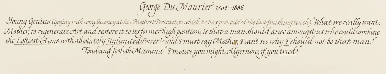 Algernon, een Jonge Genie en zijn Liefhebbende en Dwaas Mama, 1879