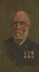Portret van P. Larkin