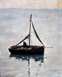 Netten repareren, ca. 1910