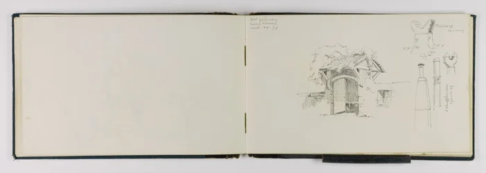 (Schetsboek) Oude poort bij Vevey/Frieburg/Schaffhausen