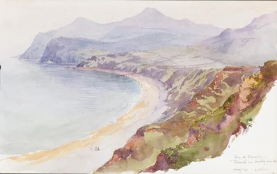 Baai bij Nevin, Wales