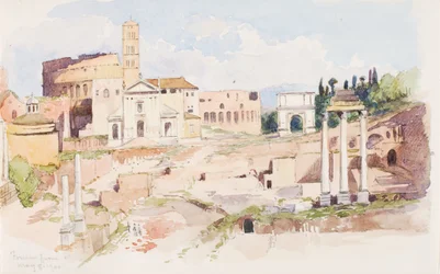 Forum vanuit het westen, 1900