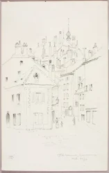 Oude huizen, Lausanne