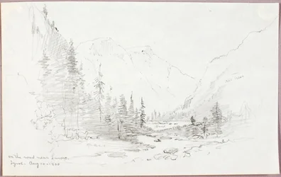 Op de weg bij Landro, Tirol