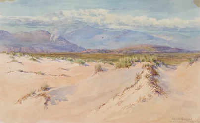 Zandduinen, Harlech, Noord-Wales, 1899