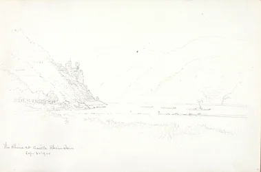De Rijn bij Kasteel Rheinstein
