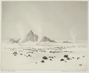 Wervelwinden, Mojavewoestijn, Californië (nr.3)