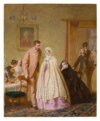 Het huwelijksontbijt, 1862