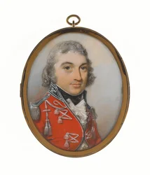 Een niet-geïdentificeerde officier van de cavalerie