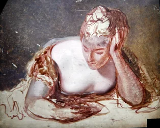 Meisje lezend, ca. 1850