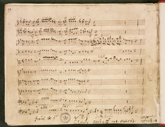 Originele partituur van de Laatste Folio uit de Opera 