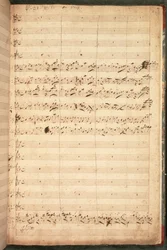 R.M.20.h.5 f18 Originele partituur van het kroningslied voor George II en koningin Caroline