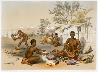Zulu smeden aan het werk