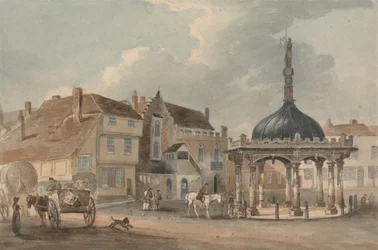 Corn Hill en Moot Hall, Ipswich